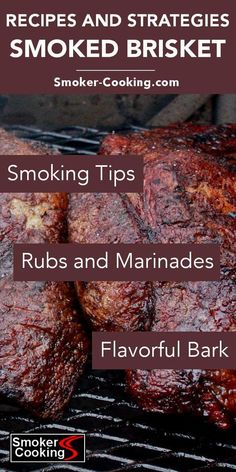 steaks and ribs cooking on the grill with text overlay that reads, smoker cooking