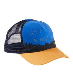 Let your kids show their spirit for adventure with our fun trucker-style hat, ready to go from trailhead to bus stop and back. Slightly Fitted. Polyester mesh shell; polyester twill front panel. Handwash, dry flat. Interior polypropylene band wicks moisture for lasting comfort. Dark Amber is included in the National Parks Collection. Adjustable back strap - one size fits all. Imported. | Kids' Trucker Hat, Synthetic Playful Snapback Trucker Hat For Outdoor, Playful Trucker Hat For Outdoor, Outdoor Snapback Trucker Hat, Fun Blue Trucker Hat For Outdoor, Playful Baseball Cap For Outdoor Activities, Fun 5-panel Trucker Hat For Outdoor, Fun 5-panel Snapback Hat For Outdoor, Blue Trucker Hat For Outdoor Activities, Blue Trucker Hat For Camping