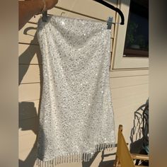 New With Tags. 12th Tribe Mini Sequin Dress. Decided To Wear Something Else On My Bachelorette But Super Cute For Anything Bridal! White Mini Dress For Homecoming Party Season, Mini Sequin Dress, 12th Tribe, Fringe Mini Dress, Sequin Mini Dress, Something Else, Sequin Dress, New Dress, Colorful Dresses