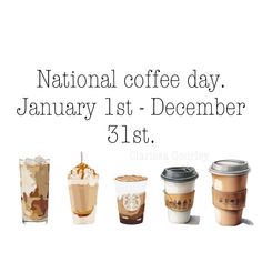 the national coffee day is coming up on december 31st, and it's time to celebrate