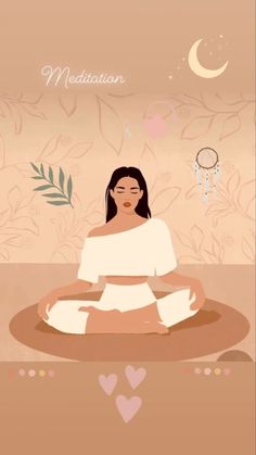 Self Love Illustration Art, Extreme Happiness, Meditation Pictures, Arte Yoga, Yoga Illustration, Yoga Poster, Spiritual Artwork, Illustration Art Girl, Tableau Art