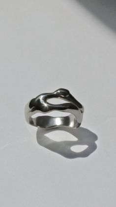 Liquid Silver Jewelry, Ring Casting Ideas, Handmade Silver Rings Ideas, Silver Clay Ring Ideas, Silver Clay Rings, Silver Clay Ring, Silver Clay Jewellery, Metal Clay Rings