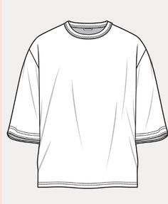 the front and back view of a white t - shirt