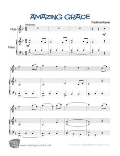 the amazing grace sheet music for piano