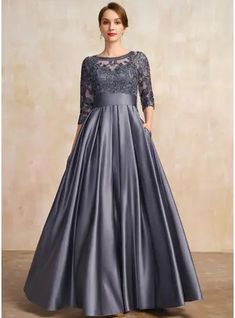 JJ's House Sequins Bow Satin Lace Scoop Illusion Fall Winter A-line Plus General Pockets No Leg Slit Belt/Sash Back Zip Illusion Elegant Black Tie Stormy Height:5.8ft（176cm） Bust:32in（82cm）Waist:24in（61cm）Hips:35in（89cm） No Floor-Length Blue Model Name:Ulia  Height:. #JJ's House #Sequins #Bow #Satin #Lace #Scoop #Illusion #Fall #Winter #Aline #Plus #General #Pockets #NoLegSlit #BeltSash #BackZip #Illusion #Elegant #BlackTie #Stormy #No #FloorLength #Blue Lace Evening Gowns, Bride Groom Dress, Lace Evening Dresses, Mother Of The Bride Dress, Satin Wedding, Groom Dress