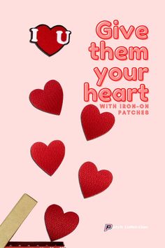 Give them your heart with iron-on patches! PatchCollection.com Heart Patches, Heart Melting