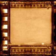 an old film strip frame with some grungy edges