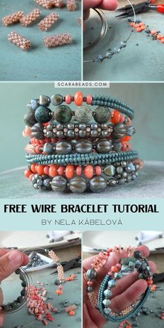 how to make bracelets with wire and beads