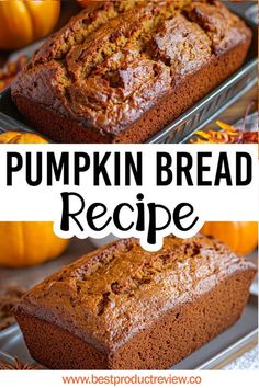 Pumpkin Bread Recipe Pumpkin Loaf Bread Recipe, Pumpkin Loaf Recipe, Moist Pumpkin Bread Recipe, Pumpkin Nut Bread, Pumpkin Bread Recipe Easy, Homemade Pumpkin Bread, Best Pumpkin Bread Recipe, Healthy Pumpkin Bread, Pumpkin Bread Easy