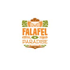 the logo for falafel in paradise