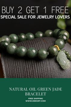 Jade is a precious stone that represents harmony and balance in life ✨ 💕 Agate is a powerful stone that improves mental well being while cleansing the mind of negative thoughts and attracting goodness and health to all who wear it. Keep this stunning bracelet close to discover the peaceful energy of emerald jade stone and agate in your life 🌎 Bracelet Preppy, Green Jade Bracelet, Balance In Life, Make Tutorial, Natural Oil, White Jade, Jade Bracelet, Heishi Beads, Jade Stone