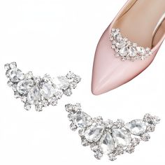 PRICES MAY VARY. Elegant Shoe Clips: These crystal shoe clips showcase a radiant design, elevating ordinary high heels into extraordinary fashion statements. Adding delicacy and charm, these clips instantly enhance the overall elegance of high-heeled shoes. Versatile Decorations: The high-quality stainless steel clips not only adorn the shoes' fronts and sides but also serve as decorations for various accessories like bags, clothes, hats, and more. DIY Shoes: Infuse a feminine touch into your fo Shoe Clips Wedding, Extraordinary Fashion, Women Dress Shoes, Sequin Shoes, Shoes Elegant, Shoe Decoration, Ballroom Dancing, Rhinestone Shoes, Crystal Shoes