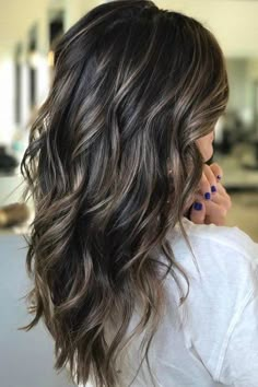 Babylights Brunette, Cool Brunette, Brunette Balayage, Balayage Hair Dark, Brunette Balayage Hair, Long Dark Hair, Brown Balayage, Brown Highlights