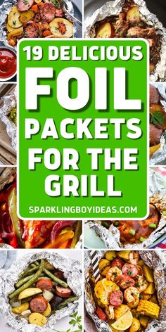 Foil packets for the grill are perfect for outdoor cooking! With these easy summer dinner recipes, you can create delicious summer meals in minutes. Try these foil packet recipes for your next backyard party or foil packets for camping. From savory chicken foil packets to flavorful vegetable foil packets, these foil packet meals will be a hit with everyone. Get ready to impress your guests with these simple, yet delicious, foil packet dinners. Tin Foil Veggies On Grill, Foil Veggie Packets For The Grill, Easy Summer Dinner Recipes Grill, Chicken Packets On Grill, Summer Foil Packet Dinners, One Pan Grill Meals, Burger Foil Packets For The Grill, Foil Pouch Meals, Surf And Turf Foil Packet