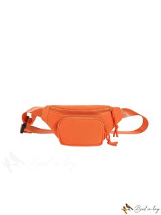 BirdinBag - Stylish Zipper Waist Bag - A Fashionable Essential Waist Pouch, Plain Style, Pink Backpack, Word Wrap, Waist Bags, Bum Bag, Bag Set, Shoulder Tote, Waist Bag