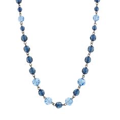 This blue beaded necklace is a year-round classic and be a go-to in your collection. This blue beaded necklace is a year-round classic and be a go-to in your collection. NECKLACE DETAILS Chain length: 17 in. with 3 in. extender Clasp: lobster claw Metal: alloy Plating: silver tone Finish: polished Material: acrylic, glass Not appropriate for children 14 years old and younger. Size: One Size. Gender: female. Age Group: adult. Black Beaded Necklace, Blue Beaded Necklace, Beauty Gift Sets, Fragrance Gift Set, Station Necklace, Necklace Online, Mens Gift Sets, Drop Necklace, Strand Necklace