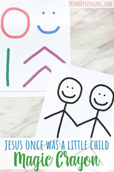 the jesus once was a little child and magic cayen printables for kids