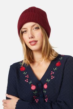 Pom Beanie- A cute winter accessory- Simple but cute- Knitted design- Comes in one size- Available in dark red, olive or black Product Code: PWFX084 Knitted Design, Princess Highway, Pom Beanie, Winter Accessories, Dark Red, Pom Pom, Hats, Red, Black