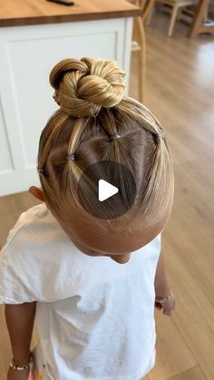 Fun Buns Hairstyles For Kids, Easy Toddler Hairstyles Fine Hair, Hair For Dance Recital, Toddler Cheer Hairstyles, Summer Kids Hairstyles, Toddler Princess Hairstyles, Little White Girl Hairstyles, Fancy Toddler Hairstyles, Toddler Pool Hairstyles