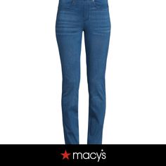 in stock Trendy Blue Straight Pants, High Waist Blue Jeans With Pull-on Style, Dark Wash Straight Bottoms For Summer, Blue Stretch Straight Jeans, Blue Straight Bottoms For Spring, Dark Wash Stretch Straight Bottoms, Stretch Straight Denim Blue Pants, Blue Straight Pants With Relaxed Fit, Blue Non-stretch Casual Jeggings