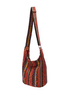 Multicolor Bucket Bag With Adjustable Strap, Multicolor Shoulder Bucket Bag With Adjustable Strap, Bohemian Beach Bag With Adjustable Strap For Travel, Bohemian Red Rectangular Bucket Bag, Red Bohemian Rectangular Bucket Bag, Bohemian Multicolor Bucket Bag With Removable Pouch, Bohemian Pouch Beach Bag For Travel, Bohemian Multicolor Bucket Bag With Adjustable Strap, Bohemian Tote Beach Bag With Adjustable Strap