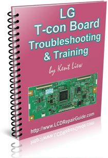 a book with the title lg - con board troubleshooting and training on it