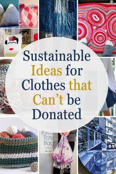 Dive into a world where every garment gets a second chance! Our comprehensive guide unveils 12 innovative upcycling ideas to transform clothes that can't be donated into fashionable pieces, eco-friendly home decor, and much more. Whether it's turning a beloved, threadbare tee into a chic accessory or repurposing denim into trendy home accents, we're here to inspire your next sustainable project. Join us in reducing waste and celebrating creativity with each stitch and snip! Cloth Recycle Ideas, Sewing Projects Old Clothes, Useful Upcycled Crafts, Reconstructed Clothing Diy, Repurposed Fabric Projects, Creative Clothing Design, What To Make With Old Clothes, How To Recreate Your Clothes, How To Recycle Clothes