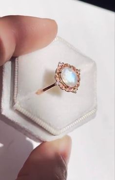 Ring Rose Gold, Blue Band, Moonstone Ring, Favorite Rings, Accessories Rings, Gold Plated Silver, Silver Roses, Silver Rose Gold, Fairy Tail