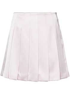 light pink satin weave fully pleated flared hem full lining concealed side zip fastening Pink Satin Mini Skirt, Pink Cotton Pleated Mini Skirt, Pink Gathered Mini Skirt, Self Portrait Pink Dress, Self Portrait Dress Pink, Light Pink Skirt, Satin Pleated Skirt, Pink Pleated Skirt, Satin Mini Skirt