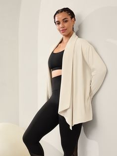 Pranayama Restore Rib Wrap | Athleta Fall Athleisure Activewear With Side Pockets, Fall Workout Activewear With Pockets, Solid Activewear For Relaxation In Fall, Versatile Fall Activewear For Relaxation, Solid Fall Activewear For Relaxation, Versatile Stretch Outerwear For Yoga, Versatile Long Sleeve Activewear For Relaxation, Versatile Fall Activewear With Pockets, Sporty Fall Activewear For Relaxation