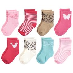 Non-slip Playtime Socks For Infants, Soft Socks For Winter, Cute Cotton Socks For Playtime, Pink Socks For Playtime In Winter, Cotton Socks For Winter Playtime, Cute Winter Non-slip Socks, Comfortable Pink Socks For Playtime, Baby Basics