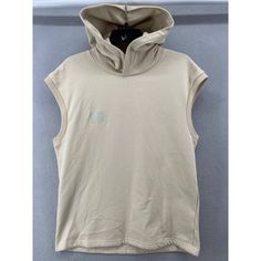 Good Day! I Am Selling: Noize Sweatshirt Mens Medium Marlo Sleeveless Beige Hoodie Recycled Eco All Measurements For This Item Are Included In The Pictures. Please Compare The Sizes To Something You Already Own To Ensure A Good Fit. This Item Is New Without Tags. It Is From A Nordstrom Surplus Purchase. Nordstrom Removed The Tags Before Selling To Me. They Could Also Be Customer Returns. I Have Done My Best To Look It Or For Any Issues Before I Put It Up For Sale. The Material Content Tag And Wa Streetwear Summer Hoodie Tops, Summer Streetwear Hoodie Top, Hooded Vest Top For Streetwear, Hooded Vest For Summer Streetwear, Stretch Cotton Vest For Streetwear, Summer Streetwear Hooded Vest, Casual Crew Neck Vest For Streetwear, Casual Hooded Vest, Casual Hooded Summer Vest