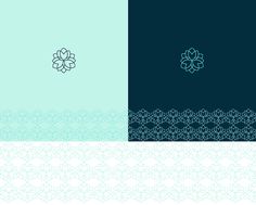 three different color variations of the same wallpaper