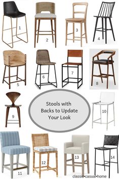 stools with backs to update your look for less than $ 10, and more