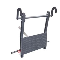 an image of a metal rack with two handles