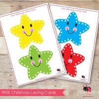 three colorful stars with faces on them are sitting next to the words free christmas looking cards