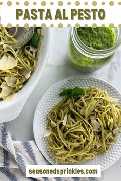 This easy pesto pasta or pasta al pesto is a winning dinner idea anytime. With fragrant basil pesto, perfectly cooked linguine, and cheese, you'll feel like you're eating dinner in an Italian restaurant right at home. Perfect as is or add your favorite protein.