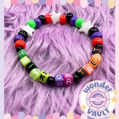 For your most favourite season: a Halloween-themed kandi bracelet! Check out the other spooky designs if you like to mix and match! Suitable for wrist sizes: 16-17-18cm circumference Halloween Novelty Multicolor Beaded Bracelets, Novelty Multicolor Beaded Bracelets For Halloween, Halloween Novelty Bracelets Personalized, Multicolor Novelty Bracelets For Halloween, Novelty Personalized Halloween Bracelets, Cute Customized Black Bracelets, Customized Cute Black Bracelets, Fun Multicolor Halloween Jewelry, Halloween Kandi Bracelets