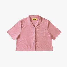 Crop Terry Cloth Buttonup The perfect daytime beach outfit 80% Cotton / 20% Polyester Model Is Wearing Size Small Model : 5'9'' [34'' bust, 26/26'' waist] Fabric Pilling, Lifelong Friends, Pink Sale, Beach Umbrella, Wrinkle Free, Terry Cloth, Beach Outfit, Pink, How To Wear