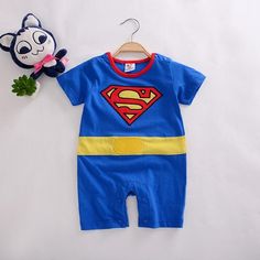 Children Set Superhero Baby Set Kids Jumpsuit Newborn Clothes Supplier - PrettyKid Multicolor Short Sleeve Cotton Bodysuit, Multicolor Cotton Short Sleeve Bodysuit, Blue Character Print Onesie For Playtime, Blue Onesie With Character Print For Playtime, Blue Cotton Onesie With Character Print, Multicolor Short Sleeve Bodysuit For Playtime, Fitted Short Sleeve Bodysuit With Cartoon Print, Playtime Blue Onesie With Character Print, Blue Fitted Cotton Short Sleeve Bodysuit