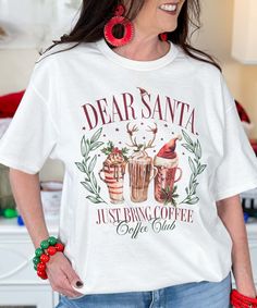 The Dear Santa Just Bring Coffee Graphic Shirt is a fun and playful design perfect for coffee lovers during the holiday season. Featuring the phrase "Dear Santa, Just Bring Coffee," it adds a humorous touch to the Christmas wish list. Available in sizes S-5XL, this shirt comes in short sleeve, long sleeve, and sweatshirt options, making it a cozy and stylish choice for the festive season. Ideal for anyone who's all about coffee and Christmas!
 
 
 
 
 
 
 
 
 
 
 
 
 
 
 
 
 
 
 
 
 
 
 
 
 
 
 
 
 
 
 
 
 
 
 
 
 
 
 
 
 
 
 
 
 
 
 
 
 
 
&nb Coffee And Christmas, Christmas Wish List, Christmas Wish, About Coffee, Coffee Shirts, Dear Santa, Graphic Shirt, Wish List, Christmas Wishlist