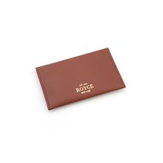 Keep your cards organized in this mini envelope card case from Royce Leather. How do you accessorize? Check out our ACCESSORIES GUIDE for essential tips to elevate your style with must-have accessories.LUGGAGE FEATURES Ideal for business cards, credit cards, and receipts Gold plated hardwareLUGGAGE SIZING 4.25"H x 3"W x 0.25"D Weight: 20 ozLUGGAGE DETAILS Snap closure Top grain nappa leather Imported Manufacturer's 1-year limited warranty For warranty information please click here Size: One Size Envelope Card Holder With Interior Slots, Classic Envelope Trifold Wallet With Card Slots, Classic Brown Card Holder For Personal Use, Classic Rectangular Trifold Wallet For Personal Use, Classic Brown Card Holder, Classic Card Holder With Interior Slots For Personal Use, Classic Card Holder For Personal Use, Accessories Guide, Mini Envelope