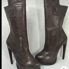 Gorgeous Boots. 5 Inch Heel. Never Worn. Smoke And Pet Free Home. Max Brown, Gorgeous Boots, 5 Inch Heels, Mid Calf Boots, Mid Calf, High Heel, Heeled Boots, Bootie Boots, Ankle Boot