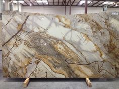 a large marble slab in a warehouse