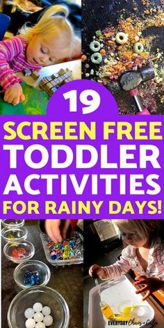 the top ten activities for toddlers to do with their own hands and feet, including playing