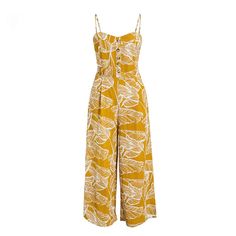 Women's Sleeveless Casual Jumpsuit With Print – zorket Chic Wide Leg Jumpsuits And Rompers With Buttons, Chic Wide Leg Jumpsuits With Buttons, Casual Strapless Jumpsuit For Vacation, Trendy Strapless Jumpsuit With Pockets For Summer, Casual Strapless Jumpsuit For Summer Day Out, Chic Summer Overalls With Buttons, Sleeveless Summer Overalls For Day Out, Summer Strapless Wide Leg Jumpsuit With Pockets, Trendy Wide Leg Jumpsuits And Rompers For Vacation