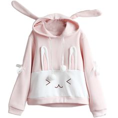 Fabric:+cotton    Color:+pink    Style:+thick+style,+thin+style    Size:+Free    Length+55cm,+Shoulder+43+cm,+bust+100cm,+Sleeve+56cm, Cheap Kawaii Women's Hoodie, Cheap Kawaii Cotton Hoodie, Kawaii Clothing Sweatshirts & Hoodies, Kawaii Bunny Hoodie, Rabbit Hoodie, Pink Harajuku Hooded Sweatshirt, Bunny Hoodie, Hoodie Aesthetic, Style Kawaii