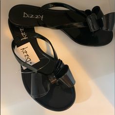 Black Couture, Jelly Flip Flops, Black Bow, Shoes Black, Flip Flop, Women's Shoes Sandals, Black Shoes, Jelly, Flip Flops