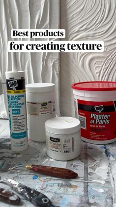 the best products for creating texture in your home decorating project, including paint and glue