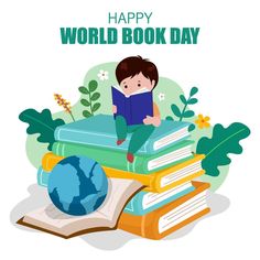 World Book Day, Book Day, Small World, Google Images, Vector Art, Vector Free, Family Guy, Royalty Free, Gaming Logos